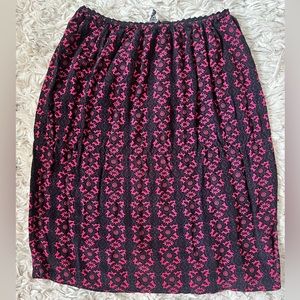 Flower pattern skirt